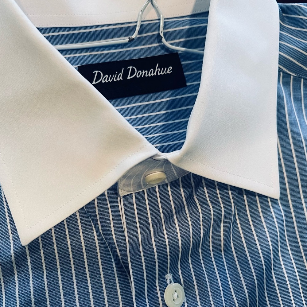 David Donahue Dress Shirt Size 16 32/33